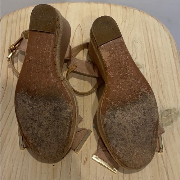 Tory Burch Penny Faille Bow Wedge Sandal - Picture 10 of 11